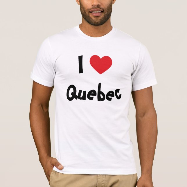 T-shirt I Love Québec (Devant)