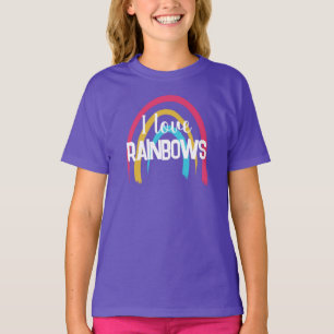 T-shirt I Love Rainbows Girls