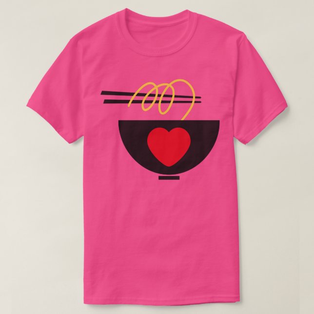 T-shirt I Love Ramen (Design devant)