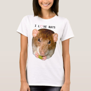 T-shirt I Love Rats T Shirt