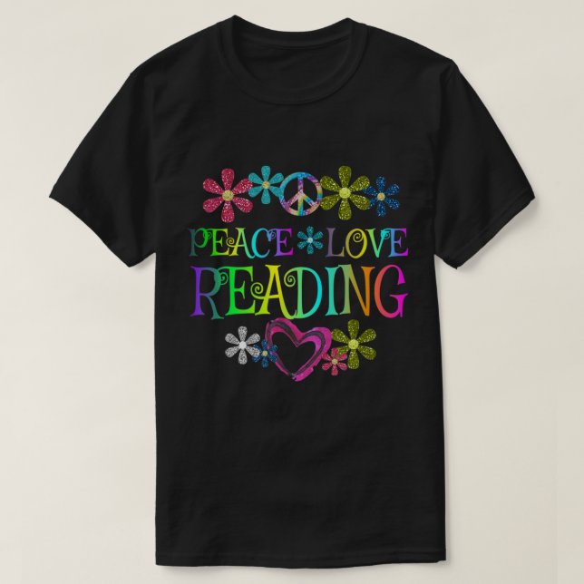 T-shirt I Love Reading Shirt Book Lovers Gift Reading Club (Design devant)