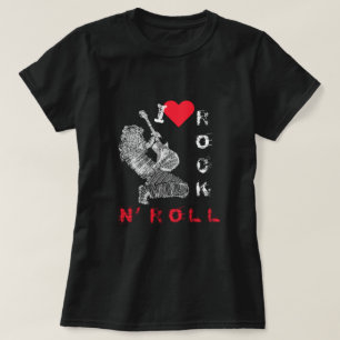 T-shirt I Love Rock N' Roll - Guitare Player - Rock N' Rol