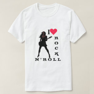 T-shirt I Love Rock N' Roll - Rock N' Roll Girl