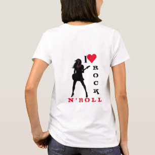 T-shirt I Love Rock N'Roll - Rock N'Roll Girl -