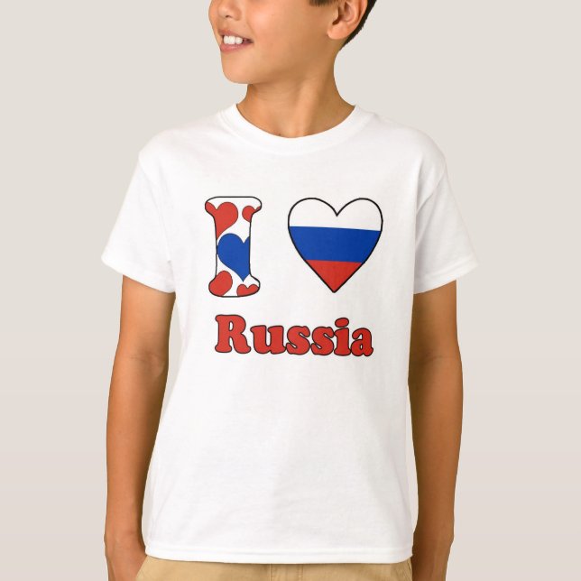 T-shirt I love Russia (Devant)