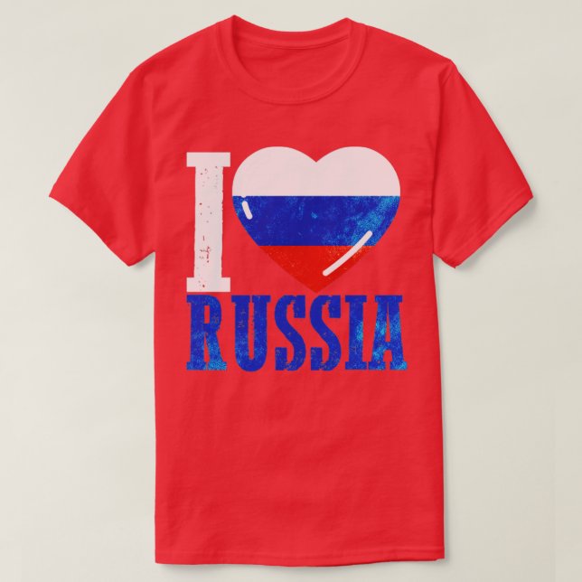 T-shirt I love Russia (Design devant)