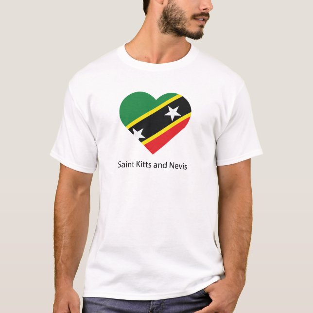 T-shirt I Love Saint-Kitts-et-Nevis (Devant)