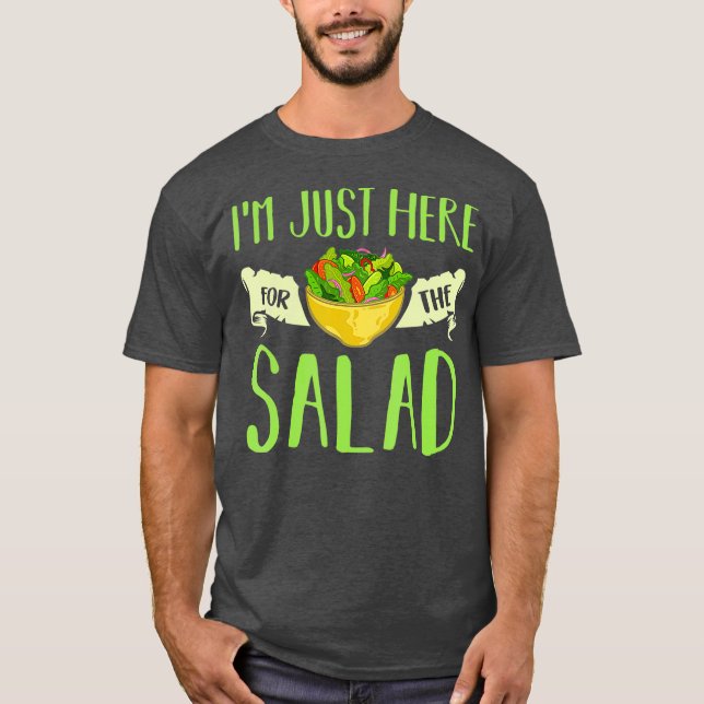 T-shirt I Love Salad Vegan Dressing Bowl (Devant)
