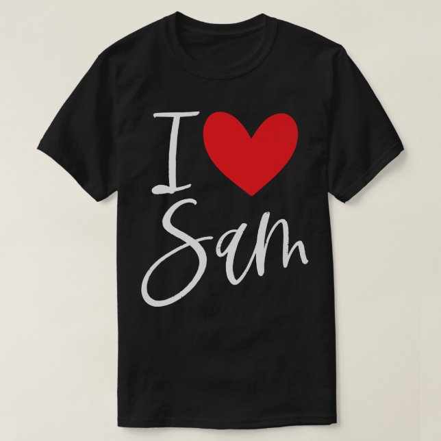T-shirt I Love Sam (Design devant)