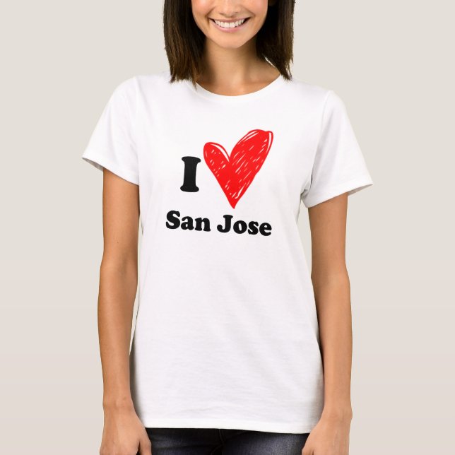 T-shirt I love San Jose (Devant)