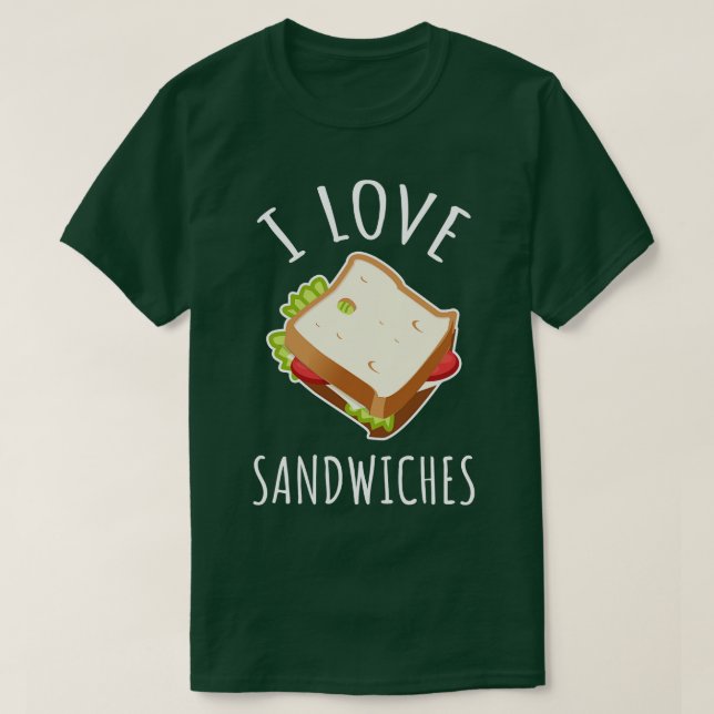 T-shirt I Love Sandwiches (Design devant)