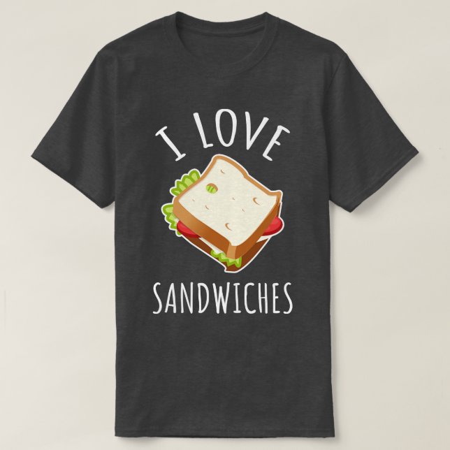 T-shirt I Love Sandwiches (Design devant)