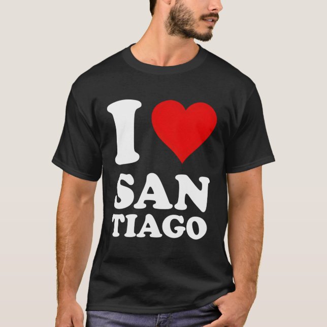 T-shirt I Love Santiago (Devant)