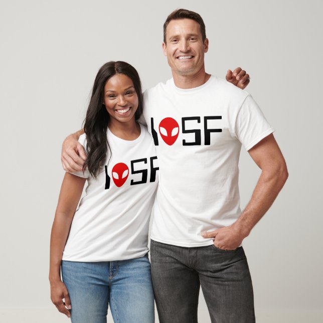 T-shirt I Love Science Fiction (rétro 1) (Unisexe)