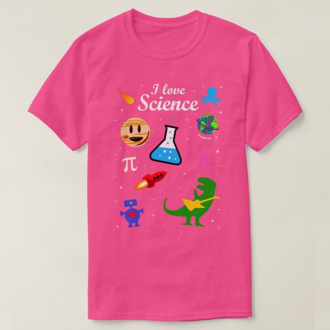 T-shirt I Love ScienceTShirt  (Design devant)