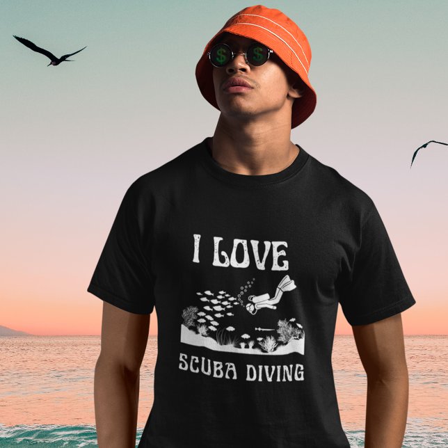 T-shirt I Love Scuba Diving (Créateur téléchargé)