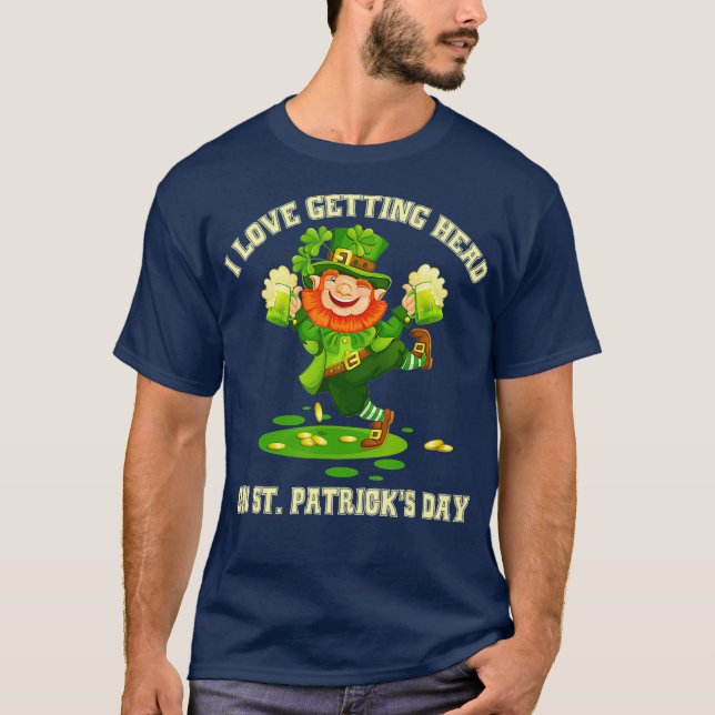 T-shirt I Love Se diriger vers Jour de la Saint Patrick Na (Devant)