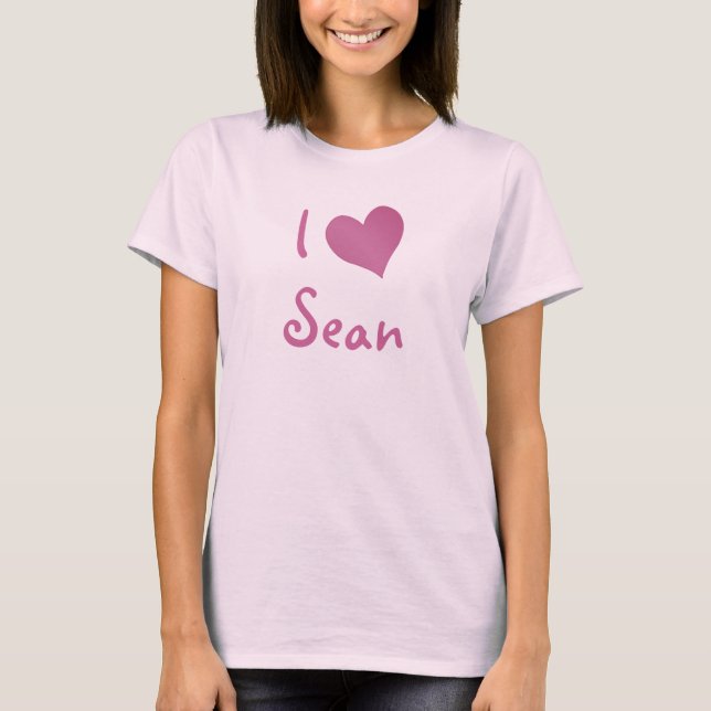 T-shirt I Love Sean (Devant)