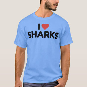 T-shirt I Love Sharks 395