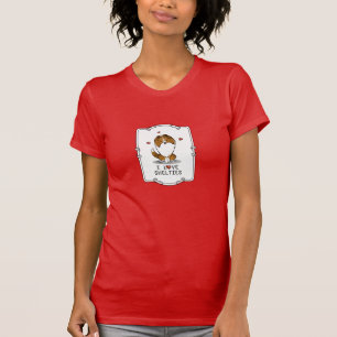 T-shirt I Love Shelts (sable 2) Shetland Sheepdogs mignonn