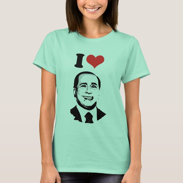 T-shirt I Love Silvio Berlusconi (Devant)