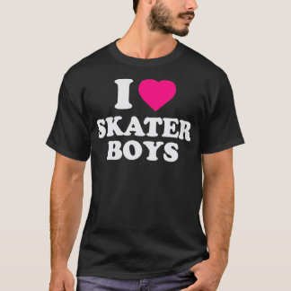 T-shirt I Love Skater Boys 17