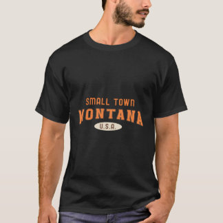 T-shirt I Love Small Towns Montana Country Music Pays