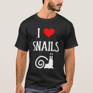 T-shirt I Love Snails I Heart Snails Gastropod Slug