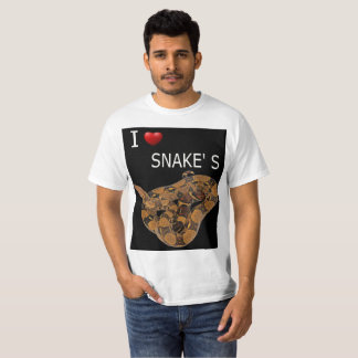 T-shirt i love snakes