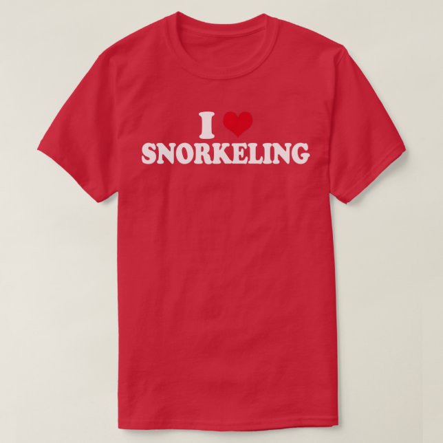 T-shirt I Love Snorkeling (Design devant)