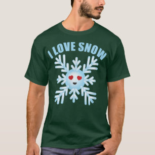 T-shirt I Love Snow Winter