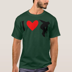 T-shirt I Love Snowboard Snowboard T
