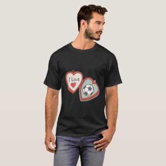 T-shirt I Love Soccer Locket