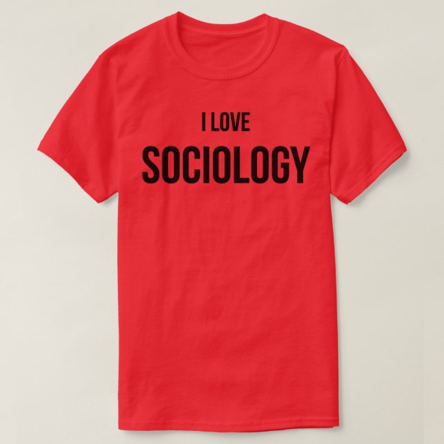 T-shirt I Love Sociology 3 (Design devant)