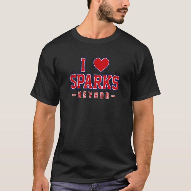 T-shirt I Love Sparks Nevada (Devant)