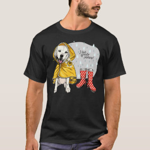 T-shirt I Love Spring Douches White Labrador Retriever Wit