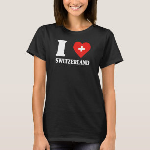 T-shirt I Love Suisse for Switzerland I love