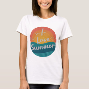T-shirt I Love Summer Women's Basic