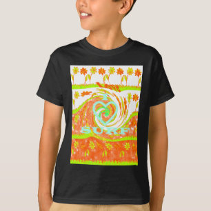 T-shirt I Love Surf : Belle Florale avec Cool Texte Art