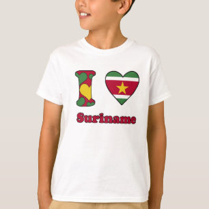 T-shirt I love Suriname