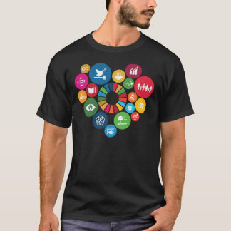 T-shirt I Love Sustainable Development Goals SDG 2030 Ess