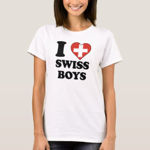 T-shirt I love Swiss Boys