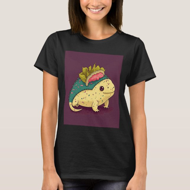T-shirt I Love Tacos Morphé Axolotl Taco 1 (Devant)