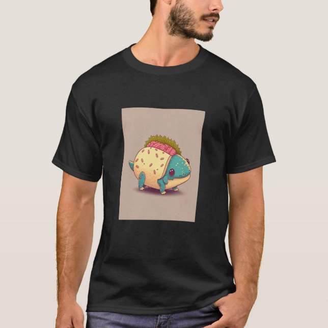 T-shirt I Love Tacos Morphed Axolotl Taco  3 (Devant)