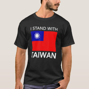T-shirt I Love Taiwan Flag Taiwanese Pride I Stand With Ta