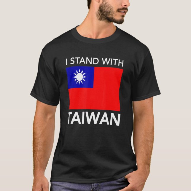 T-shirt I Love Taiwan Flag Taiwanese Pride I Stand With Ta (Devant)