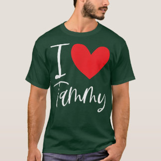 T-shirt I Love Tammy Name Personalized Girl Woman BFF Frie