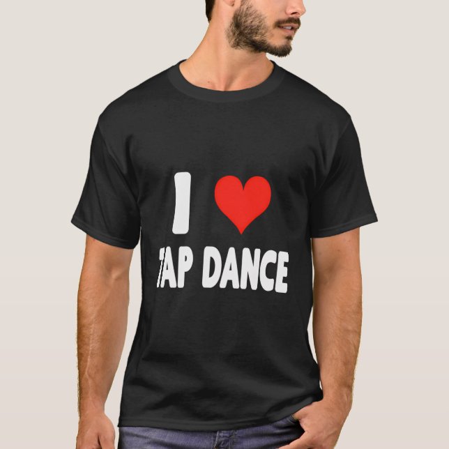 T-shirt I Love Tap - Heart Cute Dance Danseuse Studi (Devant)