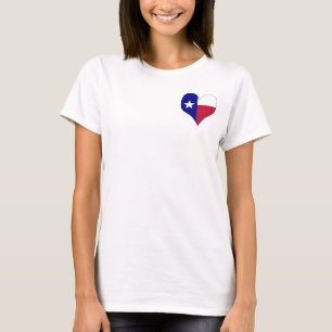 T-shirt I Love Texas Flag Heart