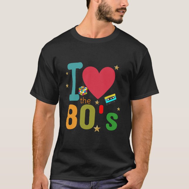 T-shirt I love the 80's (Devant)